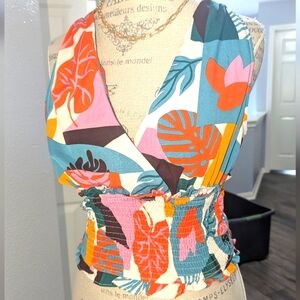 Floral Multicolor Women's Top